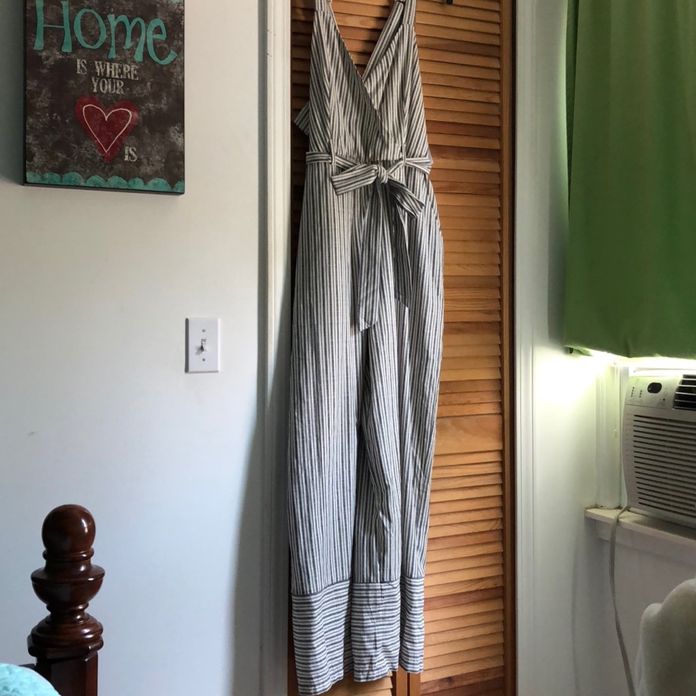 Long, wide leg jumpsuit